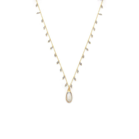Bi-Colour Moonstone Necklace - Irit Sorokin Designs Jewelry