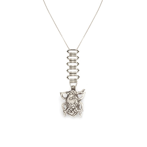 Nepalese Beetle Pendant Necklace - Irit Sorokin Designs Jewelry