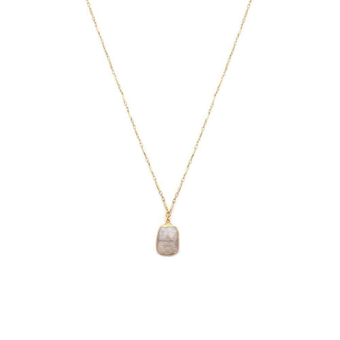 Peach Moonstone Necklace - Irit Sorokin Designs Jewelry