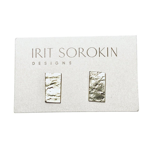 Sterling Silver Wavy Stud Earrings - Irit Sorokin Designs Jewelry