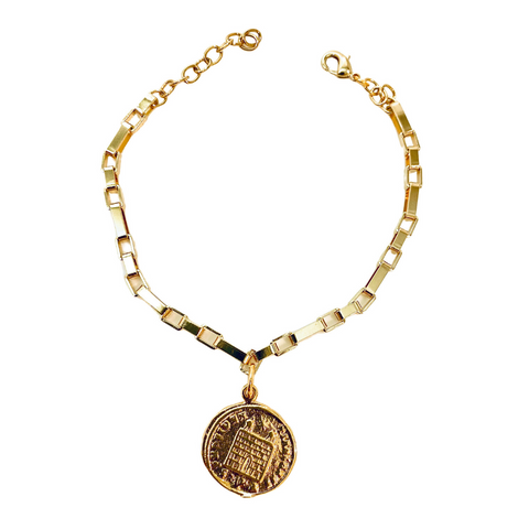 Ancient Coin Gold Bracelet - Irit Sorokin Designs Jewelry
