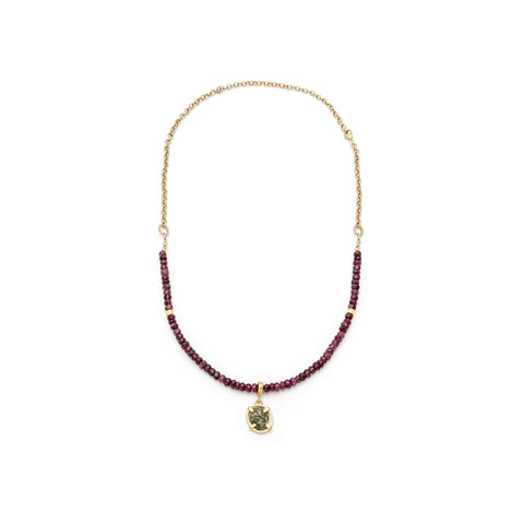 Ancient Widows Mite Roman Coin Gold Necklace - Irit Sorokin Designs Jewelry