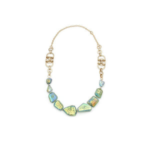 Aquamarine Satatement Necklace - Irit Sorokin Designs Jewelry