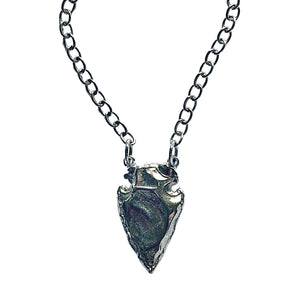 Arrowhead Rhodium Short Necklace - Irit Sorokin Designs Jewelry