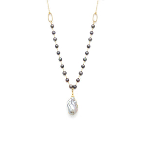 Baroque Freshwater Pearl Pendant Necklace - Irit Sorokin Designs Jewelry