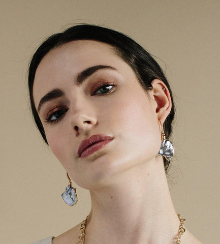 Baroque Pearl Earrings - Irit Sorokin Designs Jewelry