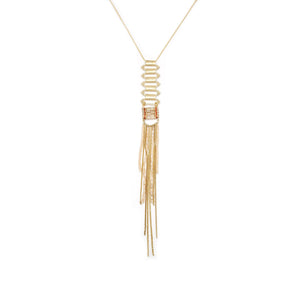 Beaded Tassel Long Necklace - Irit Sorokin Designs Jewelry
