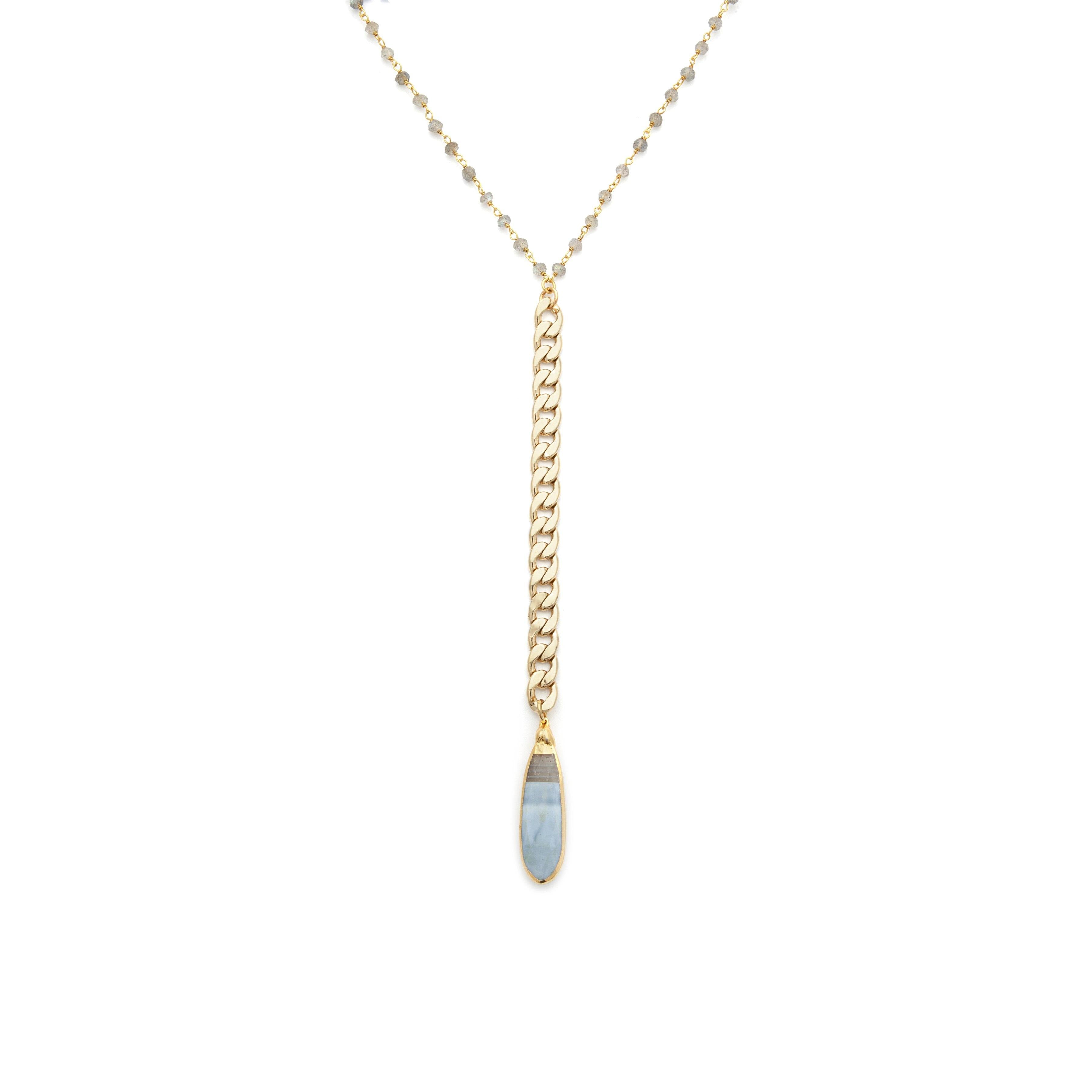Bi-color Moonstone Necklace - Irit Sorokin Designs Jewelry