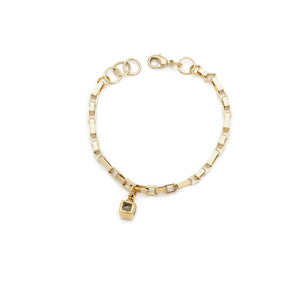 Black Onyx and Gold Filled Chain Bracelet - Irit Sorokin Designs Jewelry