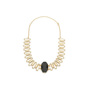 Black Onyx Gold Filled Statement Necklace - Irit Sorokin Designs Jewelry