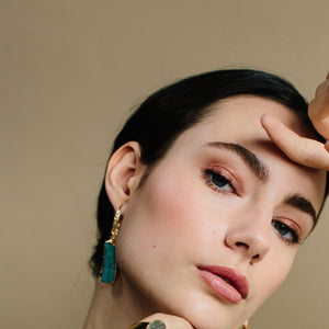 Chrysocolla Earrings - Irit Sorokin Designs Jewelry