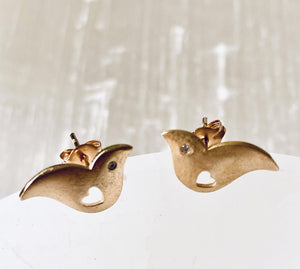 Dove Stud Earrings - Irit Sorokin Designs Jewelry
