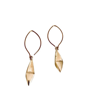 Gold Contemporary Shape Earrings - Irit Sorokin Designs Jewelry