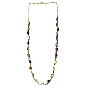 Herkimer Diamond Short Gold Necklace - Irit Sorokin Designs Jewelry