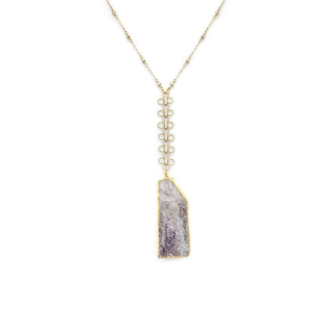 Lepidolite Pendant Necklace - Irit Sorokin Designs Jewelry