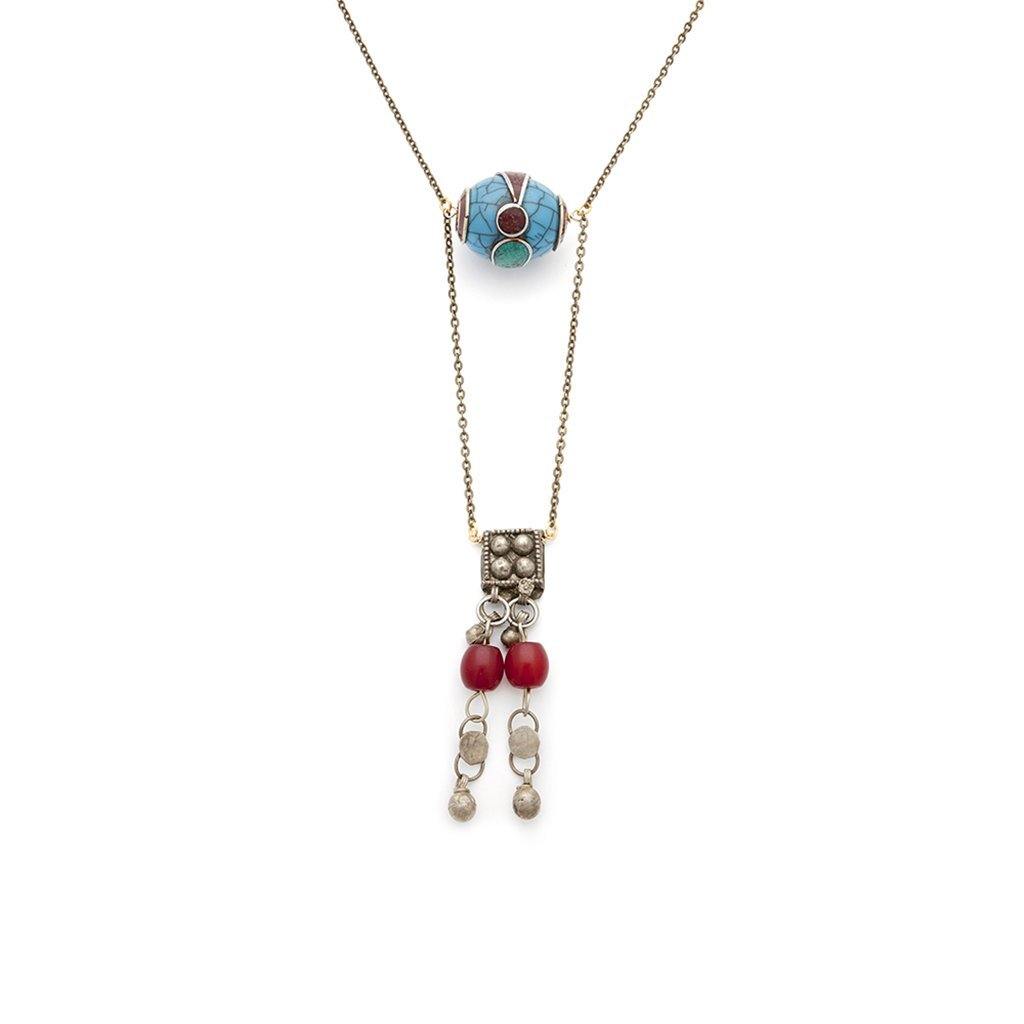 Nepalese and Israeli Vintage Pendant Necklace - Irit Sorokin Designs Jewelry