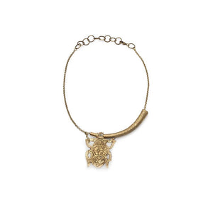 Nepalese Brass Pendant Necklace - Irit Sorokin Designs Jewelry