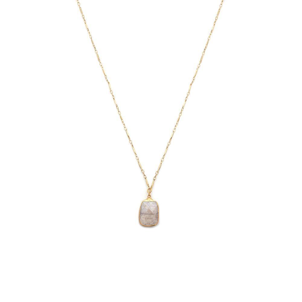Peach Moonstone Necklace - Irit Sorokin Designs Jewelry