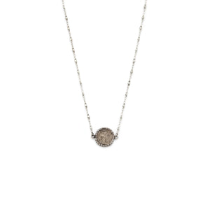 Roma Coin Silver Necklace - Irit Sorokin Designs Jewelry