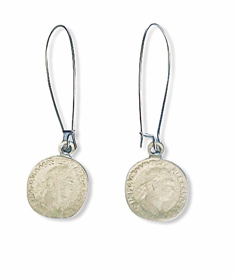 Roman Coin Earrings - Irit Sorokin Designs Jewelry