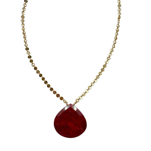 Ruby And Gold Necklace - Irit Sorokin Designs Jewelry