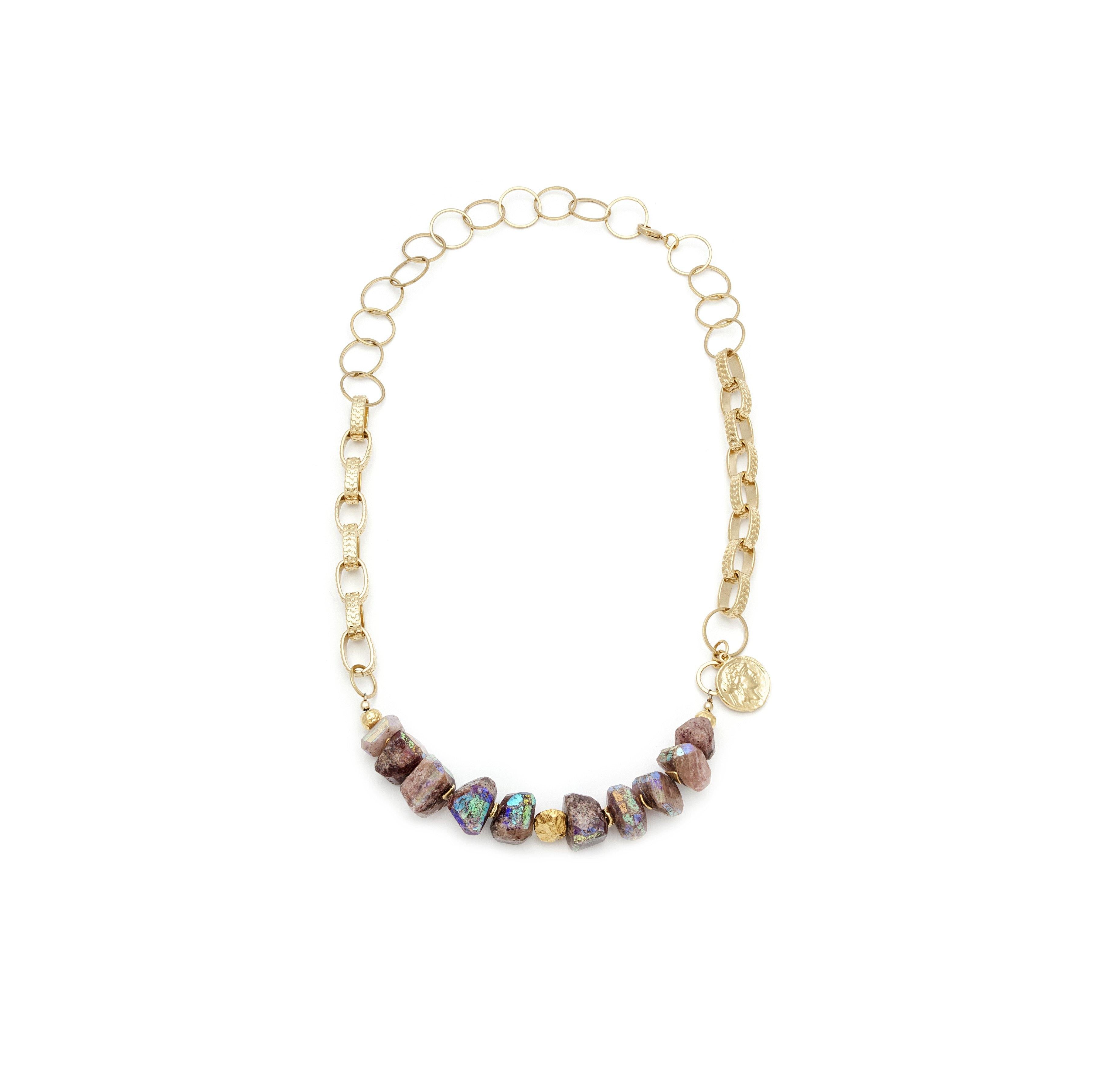 Ruby Statement Necklace - Irit Sorokin Designs Jewelry