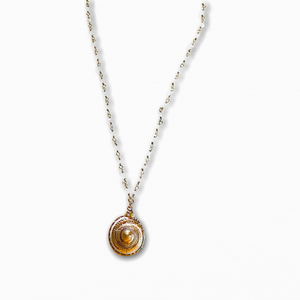 Sundial Shell Pendant Necklace - Irit Sorokin Designs Jewelry