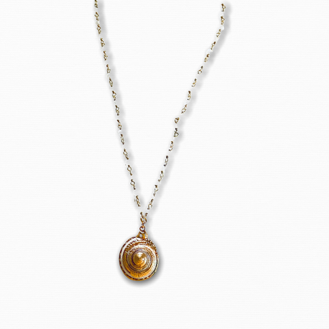 Sundial Shell Pendant Necklace - Irit Sorokin Designs Jewelry