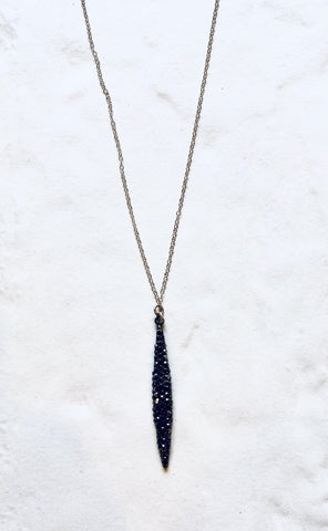 Swaravski Long Silver Necklace - Irit Sorokin Designs Jewelry