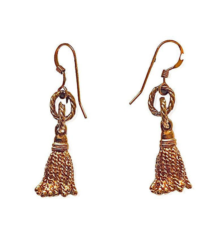 Tassel Gold Earrings - Irit Sorokin Designs Jewelry