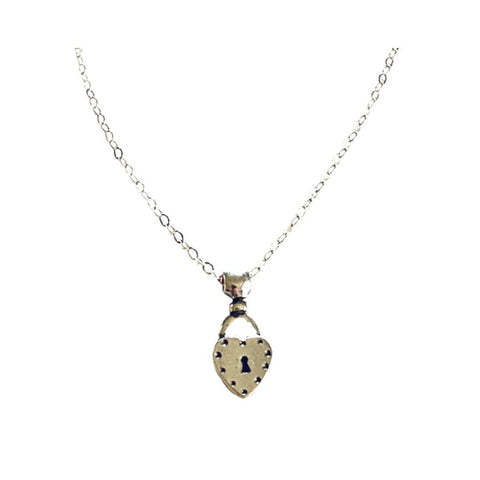 The Key To My Heart Pendant Silver Short Necklace - Irit Sorokin Designs Jewelry