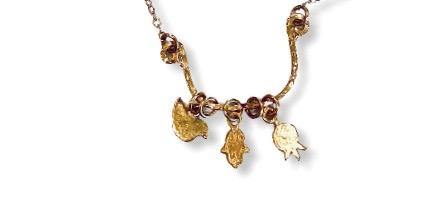 Three Symbols Gold Necklace - Irit Sorokin Designs Jewelry